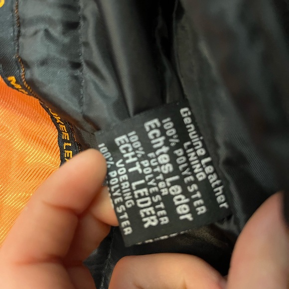 Milwaukee Leather motorcycle jacket with reflective skulls - Picture 6 of 15